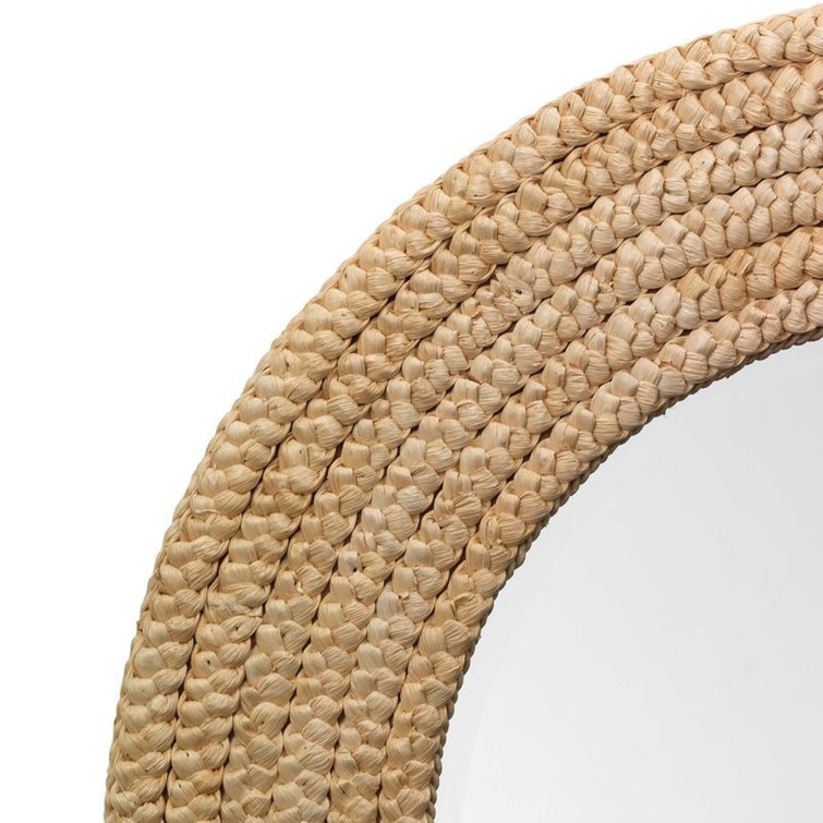 Joss & Main Gregory Round Seagrass Wall Mirror | Wayfair